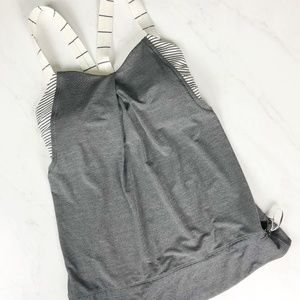 lululemon Rest Less Tank Gray Sz 4